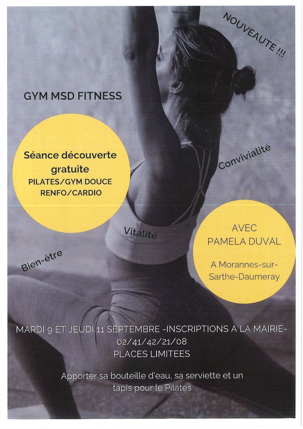 Inscription séance découverte gym