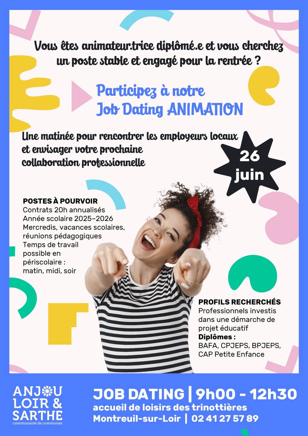 JOB DATING ANIMATION - 26 Juin | 9h-12h30 JOB DATING ANIMATION - 26 Juin | 9h-12h30