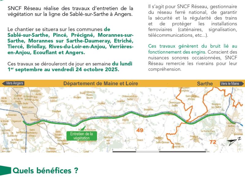entretien de la végétation aux abords de la voie ferrée