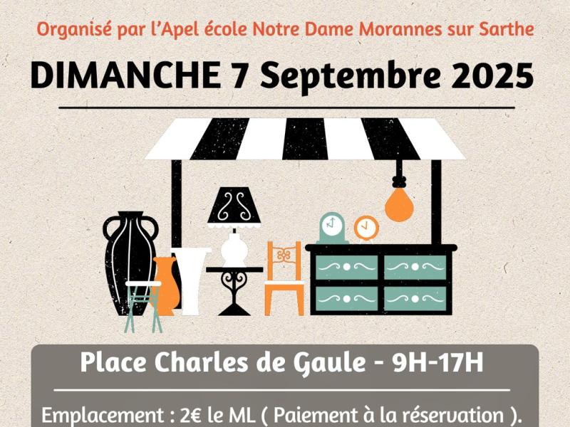Vide Grenier APEL Ecole Notre Dame Morannes