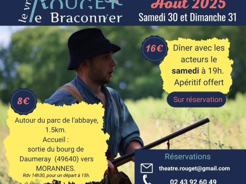 Théâtre de plein air et balade contée "Dans les pas de Rouget le Braconnier"