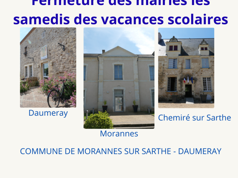 Fermeture des mairies 