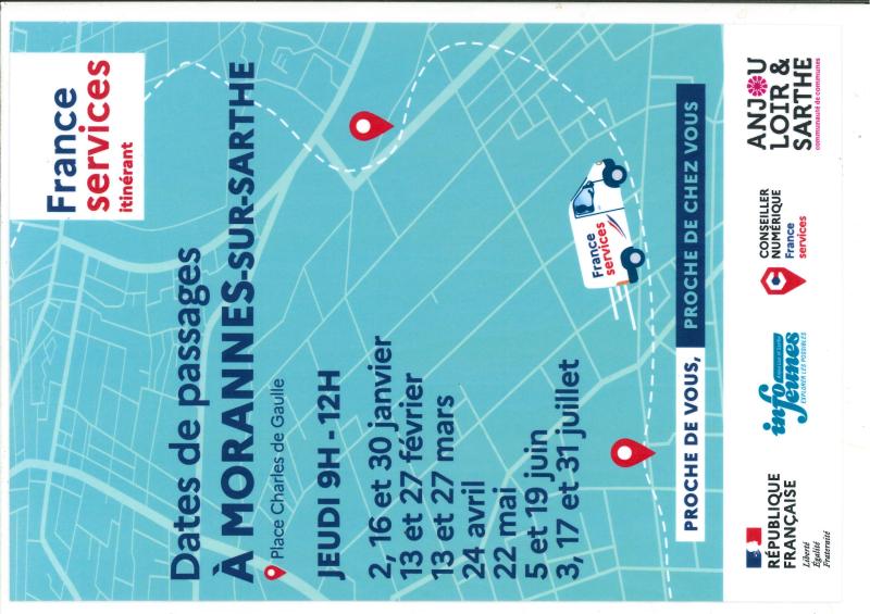Dates de passages France Services itinérant